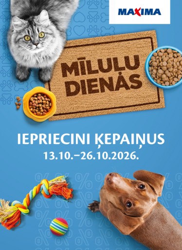 Mīluļu dienas Maxima veikalos