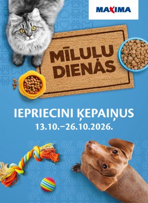 Mīluļu dienas Maxima veikalos
