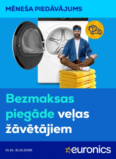 Bezmaksas veļas žāvētāju piegāde ar ienešanu mājoklī