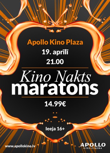 Kino Nakts maratons Apollo Kino Plaza 19. aprīlī!